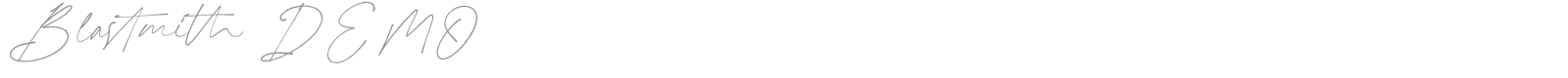 Blastmith font preview